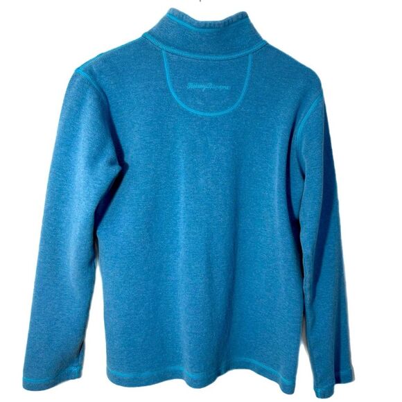 Tommy Bahama Brushed Cotton Half Zip Men’s L Vibrant Blue. - Picture 2 of 10